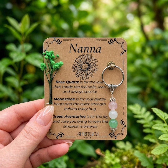PERSONALISED Nanna Gift from Granddaughter or Grandson Meaningful Birthday Thank You Keepsake for Nanna to Celebrate Love Care and Strength