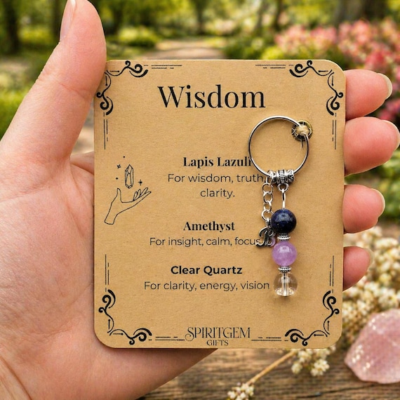 PERSONALISED Teacher Appreciation Keyring, Mentor Gift, Graduation Keepsake, Wisdom Charm