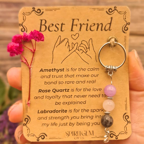 PERSONALISED BEST FRIEND keyring. Gift for her, Friendship, Bestie, Soul Sister, My Sidekick, Birthday Gift, best friend birhday, Bff gift.
