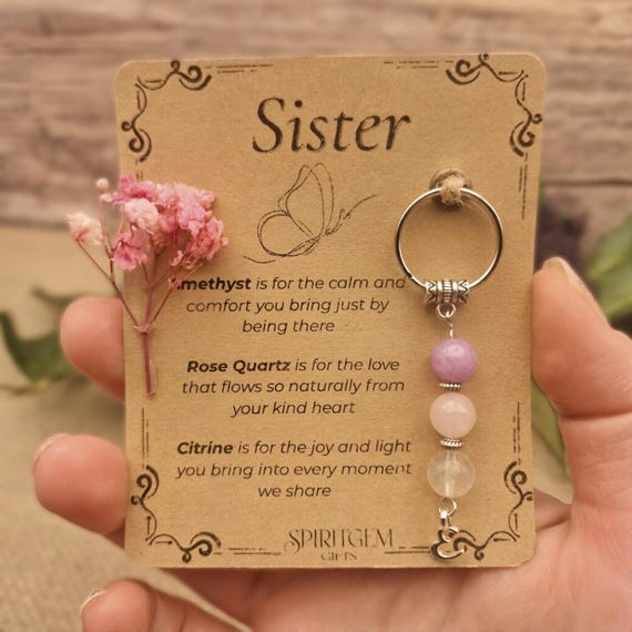 PERSONALISED Sister Gift from Sister or Brother Meaningful Birthday Keepsake for a Special Sister to Celebrate Love Comfort and Joy gift