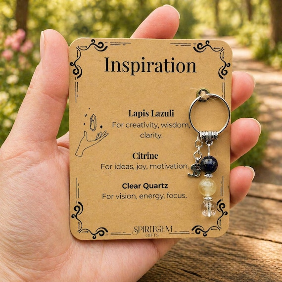 PERSONALISED Writer Gift Keyring, Creativity Charm, Artist Present, Motivation Keepsake, Big Ideas Gift
