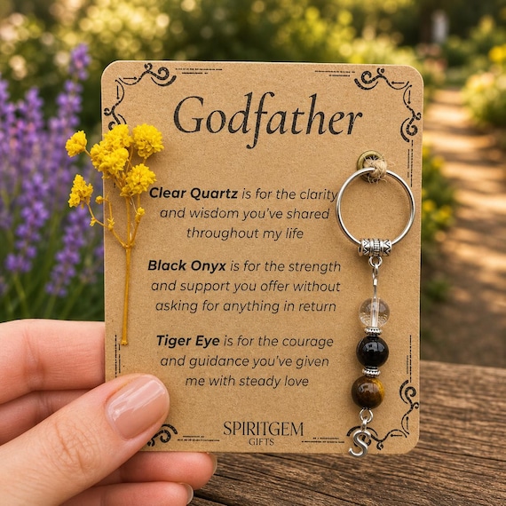 PERSONALISED Godfather Gift from Goddaughter or Godson Meaningful Thank You Present for Godfather Birthday Baptism Confirmation Keepsake