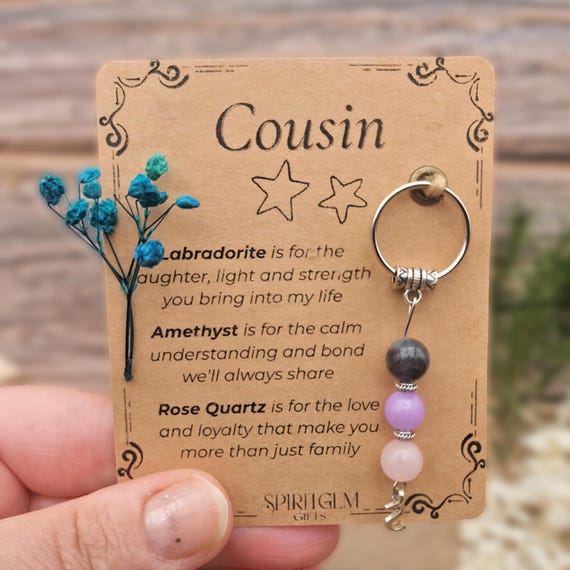 PERSONALISED Cousin Gift from Cousin Birthday Keepsake Thank You Present for a Special Cousin