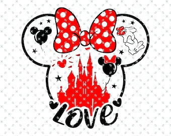 Valentines Mickey Minnie Mouse Couple PNG, Funny Valentine Sublimation Design (Digital Download)