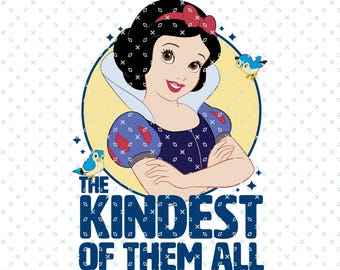 Snow White and The Seven Dwarfs SVG PNG, The Kindest Of Them All, Magic Kingdom Clipart (Digital Download)