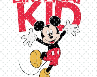 Birthday Kid Png, Mickey Mouse Birthday Png, Mouse Birthday Party PNG, Magical Kingdom Svg Png, Magical and Fabulous Png, Digital Download