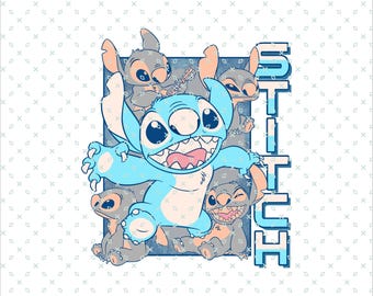Retro Lilo And Stitch Shirt, Vintage Stitch Shirt, Magic Kingdom Squad, Magic Kingdom 2025 Vacation Png, Family Trip Png, Magic Kingdom
