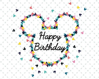 Mouse Ear Birthday Png, Happy Birthday Mickey, Magical and Fabulous, Family Trip, The Happiest Place On Earth Svg, Magical Kingdom Svg Png