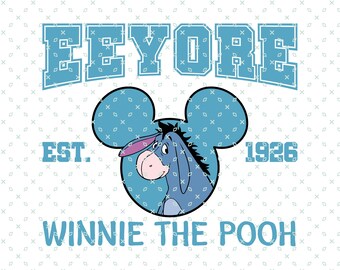 Eeyore SVG, Winnie Puuh SVG, Winnie Puuh und Freunde, Eeyore Mickey-Ohren PNG