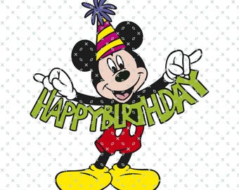 Mouse Happy Birthday Png, Mickey Mouse Birthday Png, Family Trip Birthday Party Png, Magical Kingdom Svg Png, Magical Kingdom Birthday Party