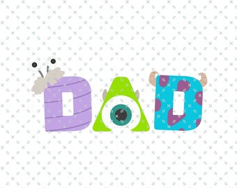 Daddy of Little Monsters Inc Png, Custom Magic Kingdom Dad Shirt Svg, Monster Inc Dad Png, Matching Dad Son Png, Father's Day 2025 Gift