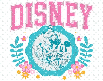 Mouse and Friends Png, Retro Mickey & Friends, Family Vacation png, Family Trip Png, Vacay Mode Png, Magic Kingdom Png, Comfort Colors Png