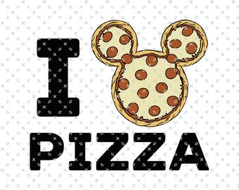 Mickey Mouse Pizza SVG, Funny Magic Kingdom PNG (Digital Download