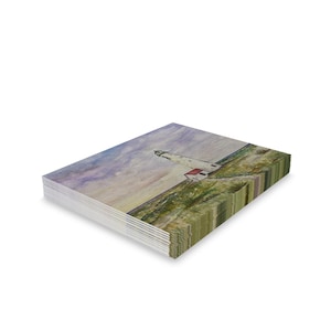 Set di biglietti d'auguri con faro ad acquerello / Perfetti per ogni occasione / Grazie, Compleanno, Festa, Biglietti vuoti