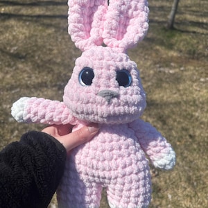 Crochet Bunny Rabbit Plushie Amigurumi Handmade Stuffed Animal