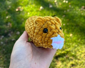 Crochet Hamster Plushie Amigurumi Handmade Stuffed Animal