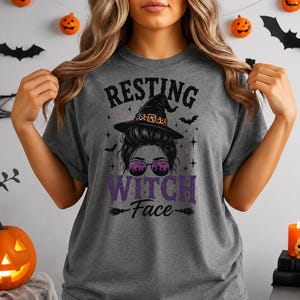 Halloween Resting Witch Face shirt, Witch tshirt, Halloween crewneck, Spooky season tee, Halloween party shirt