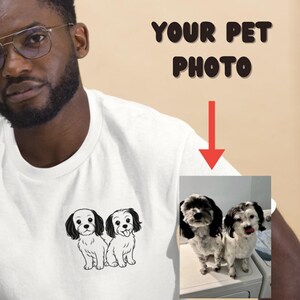 Custom Pet Portrait Shirt | Cartoon Style