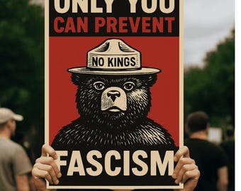 Only You Can Prevent Fascism Digital Download Png File, Only You Can Printable Protest Sign Poster, Anti Trump Png, Democracy Yard Sign Png