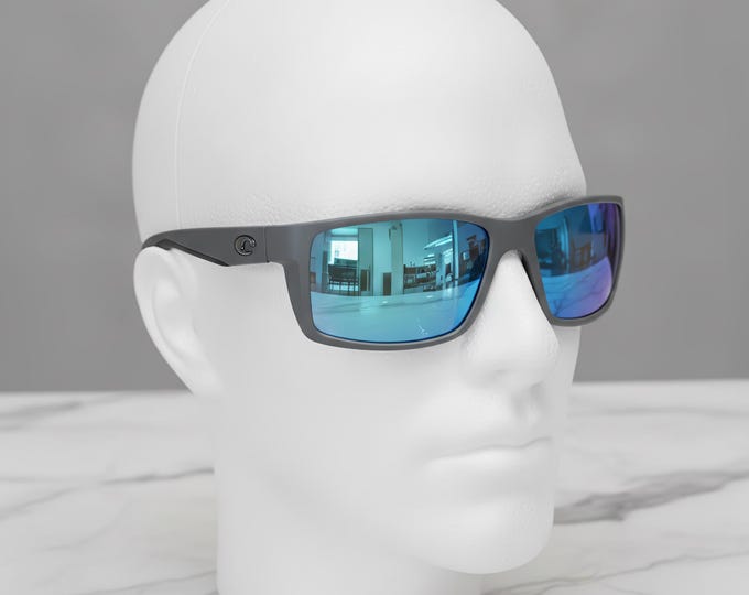 Costa Del Mar Reefton Gray Frame Blue Lens 580p- no Box/Case