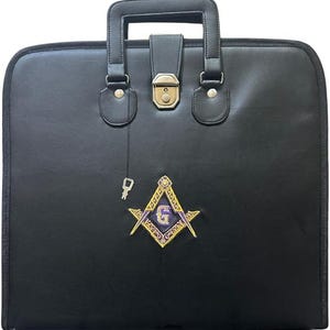 Tablier souple bleu maçonnique Master Mason pour franc-maçon
