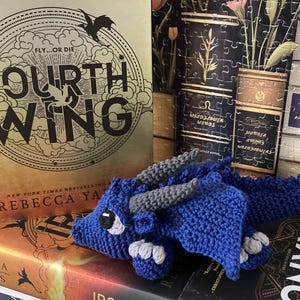 Crochet Handmade Fourth Wing Dragon Sgaeyl Plushie