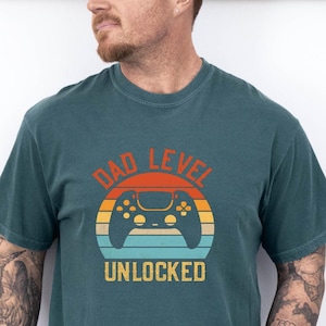 Dad Level Unlocked Shirt, Father&#39;s Day Gift,Daddy To Be Shirt, Gamer Dad Shirt, Video Games Men&#39;s Tee, Husband Gift For Him,Fathers Day Gift