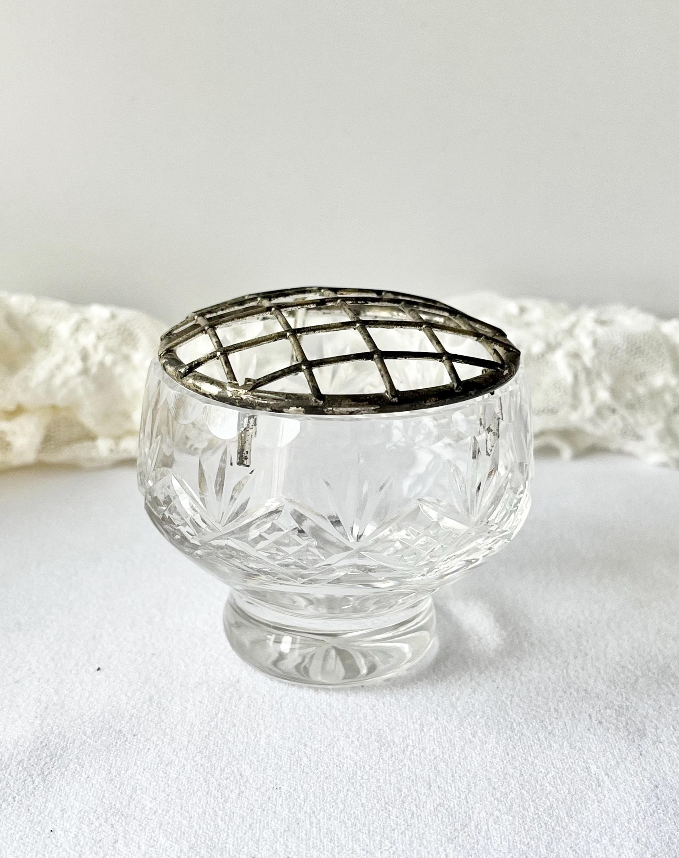 Crystal Rose Bowl With Frog - Etsy