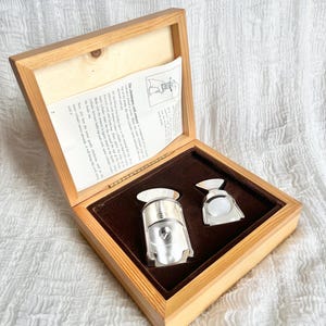 Vintage L’esprit & Levin Champagneöppnare: Fransk barpresent i trälåda