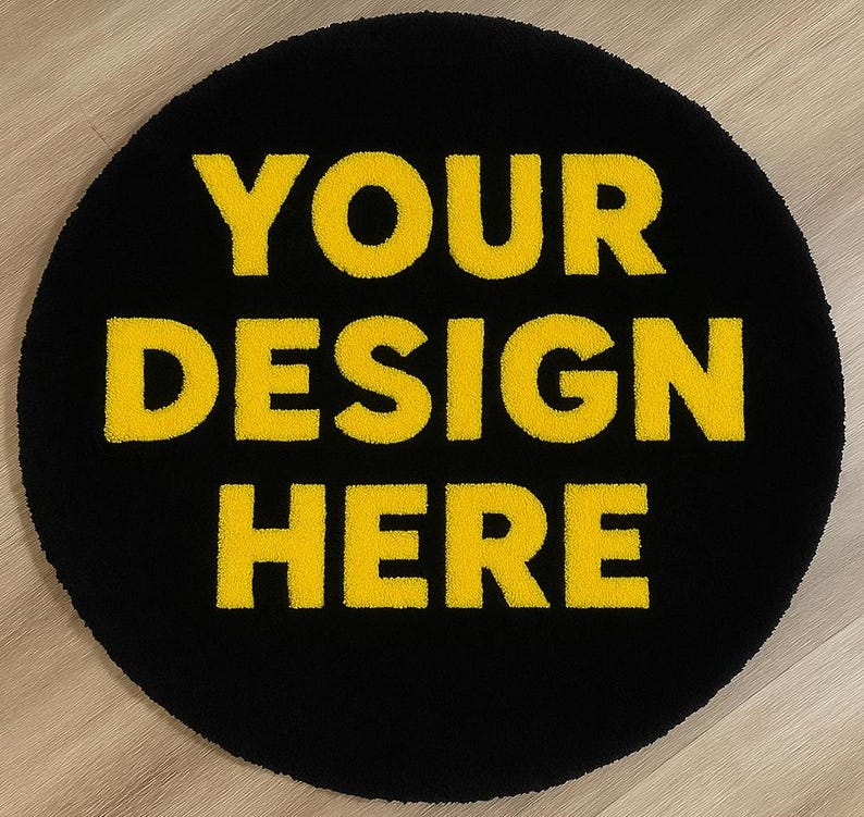 Custom Tufted Acrylic Yarn Rug - Handmade Veteran Owned - Made in Texas ...