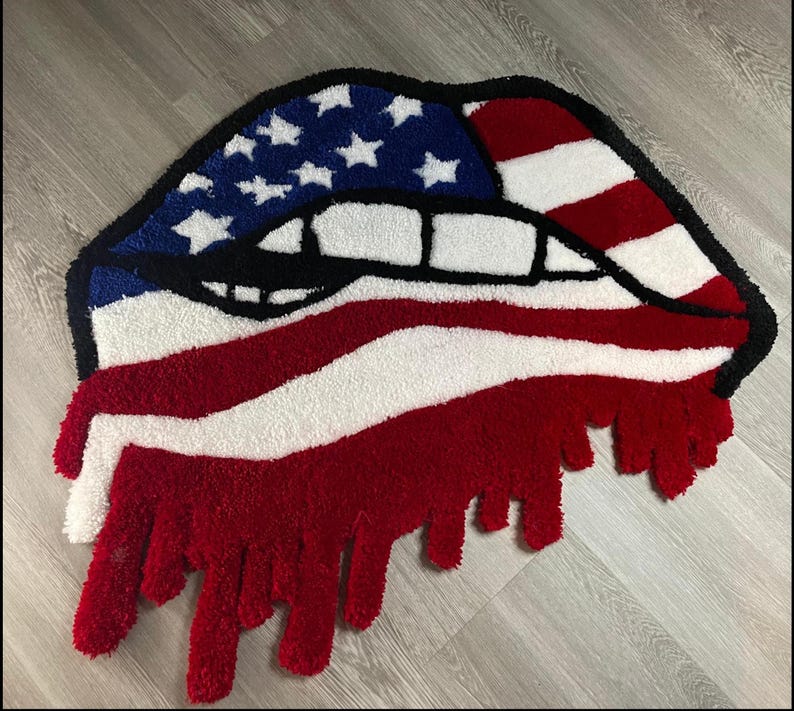 Custom Tufted Acrylic Yarn Rug - Handmade Veteran Owned - Made in Texas ...