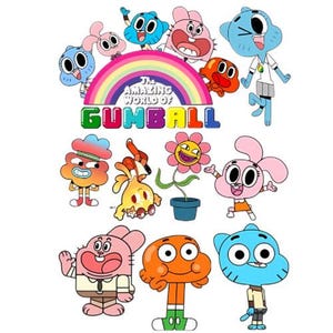 The Amazing World of Gumball SVG | Cartoon Network SVG Bundle | Gumball Darwin Anais SVG for Cricut & Silhouette | Digital Download