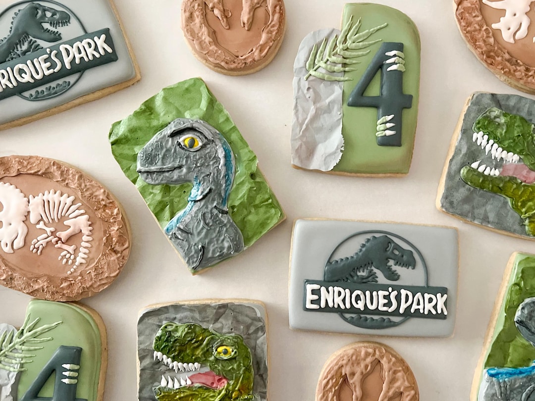 Jurassic Park Cookies Etsy