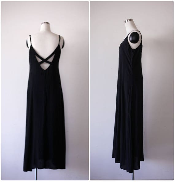 little black maxi dress