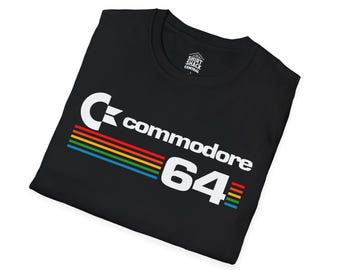 Retro Commodore 64 T-Shirt | Vintage Computer Graphic Tee | 80s Nostalgia Tech Shirt for Geeks & Gamers | Unisex Retro Gift