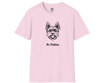 Camiseta personalizada de Yorkshire Terrier / Camiseta personalizada de Yorkshire Terrier / Regalo ideal para mamás y papás de perros / Camiseta unisex para amantes de los perros