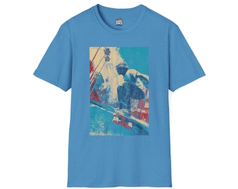 Vintage Skateboard Art T Shirt | Retro Skate Graphic Tee | Street Art Style Shirt | Skater Aesthetic Unisex Tee | Unique Graphic Gift