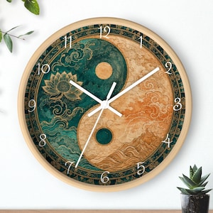 Celestial Balance Yin Yang Decorative Clock
