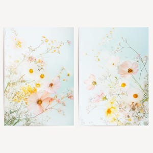 Arte de pared bohemio botánico minimalista, descarga digital, póster imprimible de estética japonesa para el Día de la Madre, ideas de decoración moderna para el hogar de primavera.