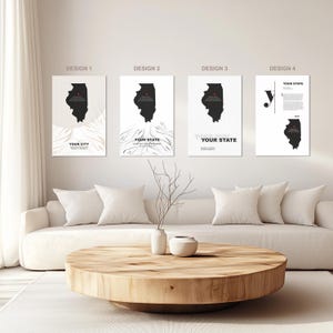 Benutzerdefinierte Karte digitaler Download - Land, Bundesland oder Stadt Wandkunst | Minimalistischer Line Art Print | Modernes Reise Geschenk | Personalisierter Posterdruck