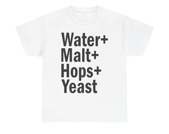 Funny Beer Ingredients T-Shirt: Homebrewer Gift