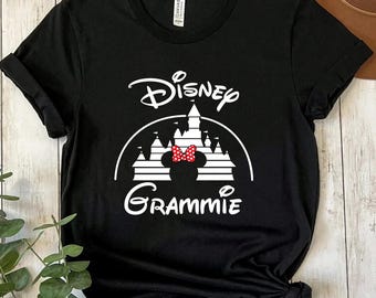 Grammie Mouse Shirt Disney Grandma Shirt Women’s Family Disneyworld Tee Cute Gift for Grandmother
