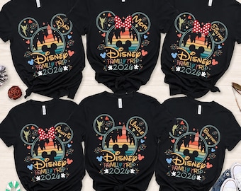 Disney Family Trip Shirts Matching Disney Vacation Outfit Custom Family Castle Trip Magical Family Reunion 2026