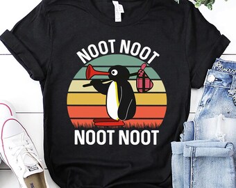 Camiseta Pingu Noot Noot: Meme divertido de pingüino, camiseta de algodón suave