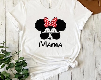 Mama Mouse Shirt Disney Castle Tee for Moms, Cute Disney Mom Shirt, Family Vacation Top, Gift for Mommy Mouse Fans