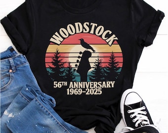 Woodstock 1969 Shirt Retro Hippie Van Tee Vintage 60s Music Festival Gift Unisex Retro Style