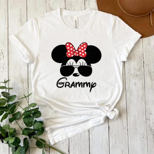 Grammy Mouse Tee, Grandma Mouse Shirt Disney Grandma Shirt Women&#39;s Disney Family Tee Disneyworld Gif