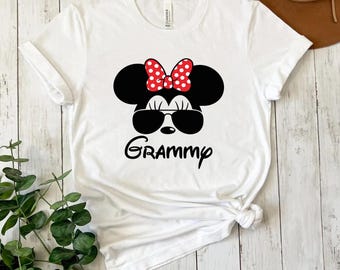 Grammy Mouse Tee, Grandma Mouse Shirt Disney Grandma Shirt Women's Disney Family Tee Disneyworld Gif