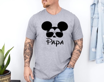 Papa Mouse Disney Shirt - Mickey Mouse Dad TShirt, Father's Day Gift, Disney Papa Tee, Dada Shirt for Dad