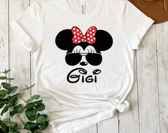 Grandma Mouse Shirt, Gigi Mouse Disney Grandma Gift Women’s Disneyworld Family Tee Cute Disney Shirt